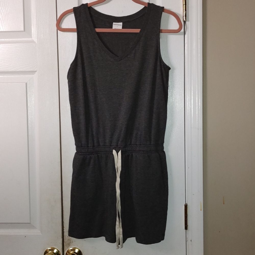 Gray  soft short Romper Sz S NWOT